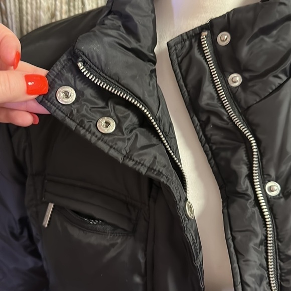 Michael by Michael Kors Black Down Coat - Picture 3 of 5